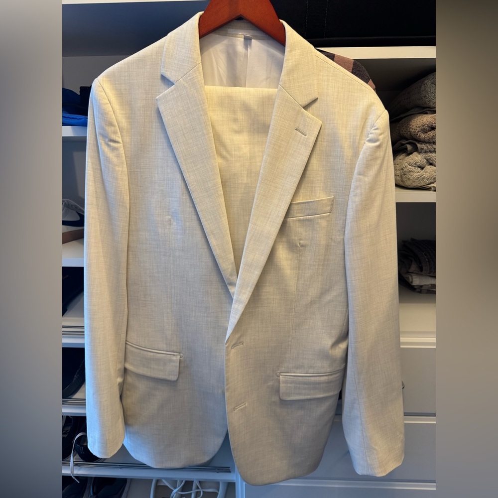 State and Liberty - ATHLETIC FIT STRETCH SUIT - LIGHTWEIGHT HEATHERED BAMBOO